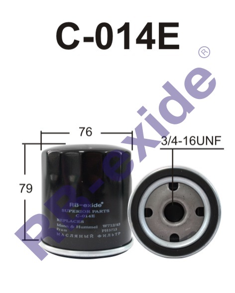 1a7c53d2-bac8-11e6-aa0d-0cc47a3200a7 PH 5713 Фильтр масляный RB-Exide C-014E FORD, VAG