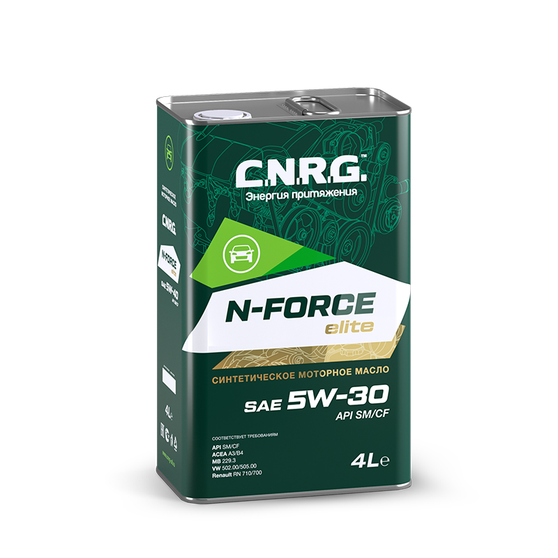 Масло моторное C.N.R.G N-Force Elite SAE 5W-30 SM CF синт. (4л)