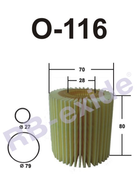 1a7c53b6-bac8-11e6-aa0d-0cc47a3200a7 CH 10158ECO Фильтр масляный RB-Exide O-116 Toyota