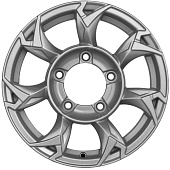 Khomen Wheels 5,5x15/5x139,7 ET5 D108,1 KHW1505 (Jimny) F-Silver