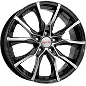 7,5x17/5x100 ET45 D56,1 Твист (КС697М) Алмаз черный