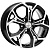 Khomen Wheels 7x17/5x108 ET43 D65,1 KHW1702 (DFM AX 7) Black-FP