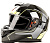 Шлем интеграл HIZER J5318 #1 (M) black/yellow (2 визора)
