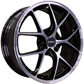 INCH 7x17/5x108 ET33 D60,1 FA8538 Gloss Black Machined Face (ZJH) FlowForming