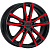 7x17/5x114,3 ET40 D76 Milano Black Red Face